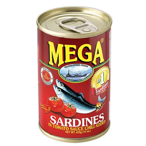 Makanan Laut kaleng Sardin dalam sayuran minyak timah ikan 125g