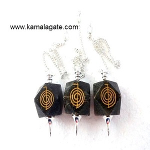 หินโมราธรรมชาติ Dowsing ลูกตุ้มแกะสลักคริสตัลเรกิธีมฮวงจุ้ยสำหรับงานฝีมือหินกึ่งมีค่า - Product Image 6