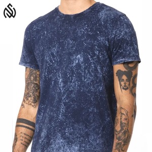 Camiseta lavada con ácido para hombre, camiseta de gran tamaño en blanco de algodón pesado, Camiseta de algodón 100% para hombre - Product Image 1