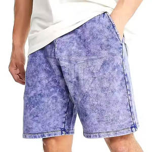 Pantalones Cortos de Invierno para Adultos, de Primera Calidad, Lavado Ácido, 100% Algodón, Transpirables, Elásticos, de Secado Rápido, Estilo Casual, Diseño Liso - Product Image 1