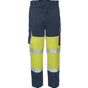 Pantalon de sécurité haute visibilité, pantalon de travail en polyester haute visibilité avec protection contre la pluie, pantalon de travail cargo avec expédition et livraison - Product Image 3