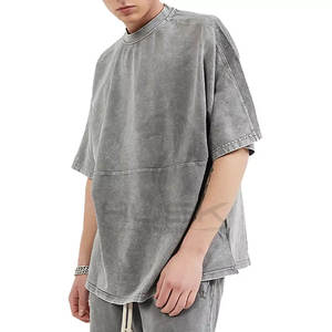 Camiseta de punto de gran tamaño personalizada de la mejor calidad para hombre para verano, tela de lavado ligero y color para verano - Product Image 3