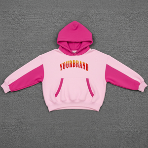 New Arrived 2025 100% Cotton Women's Hoodies Anti-Pilling Custom Logo 2-Tone Oversized Anti-Wrinkle Breathable Winter Acid Wash - Product Image 4