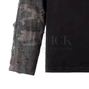 เสื้อยืดคอกลมแขนยาวผ้าคอตตอนทรงหลวมระบายอากาศได้ดีเป็นมิตรกับสิ่งแวดล้อม - Product Image 6