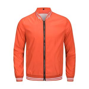 New Design Spring Sporty <b>Jacket</b> Man Zipper Wholesale <b>Patchwork</b> Dyed Long Sleeve Blank Versity <b>Jackets</b> - Product Image 5