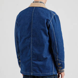 Veste en jean fonctionnelle pour hommes avec poches intérieures et doublure douce pour plus d'utilité - Product Image 4