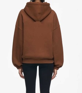 Sudadera con capucha de lana suave para mujer de alta calidad Sudadera informal multicolor con cuero para uso diario y al aire libre - Product Image 2