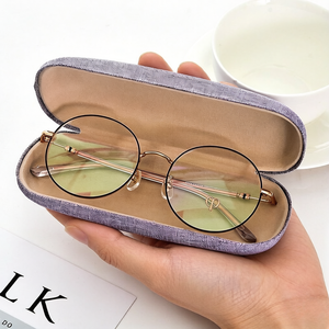 Barato Lino Pu con Logo OEM Metal Cuero Gafas Caja Logotipo personalizado Negro Gafas de sol <span class=keywords><strong>Estuche</strong></span> <span class=keywords><strong>para</strong></span> adultos - Product Image 2