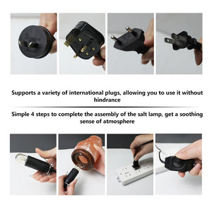 Venta al por mayor Premium Restaurant Table Lamp Artesanía Natural Red Glow Salt Pakistan Himalayan Rock Crystal Lamp - Product Image 3