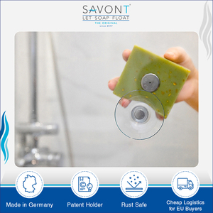 Exportateur mondial vendant un porte-savon magnétique de type ventouse de qualité supérieure pour les grands savons avec une capacité de charge de 220g - Product Image 3