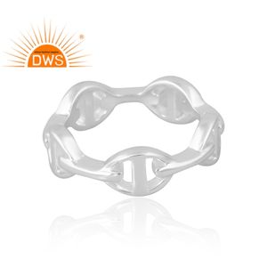 Anillo de boda de Plata de Ley 925 con diseño de tendencia, joyería de diseño personalizado para mujer, regalo para ella - Product Image 4