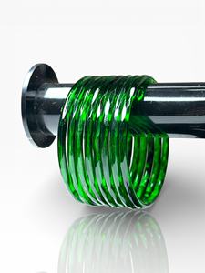 Brazaletes de Vidrio Facetado Verde Oscuro de Primera Calidad, Color Sólido, Imitación de Perla, Joyería de Moda para Bodas - Venta al por Mayor - Product Image 3