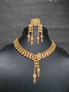 Recién llegado collar pendientes anillo conjunto con 22K chapado en oro de estilo de lujo conjunto de joyas para la venta por los exportadores - Product Image 3