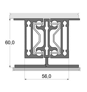 RAM INDUSTRIE T97 Full Extension Ball Bearing Aluminium Slides 80kg Load Capacity Locking System Extendable Kitchen Living Room - Product Image 3