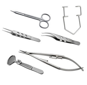 Ensemble d'instruments ophtalmiques, kit d'instruments de microchirurgie oculaire, acier inoxydable de qualité médicale, fabrication OEM - Product Image 5