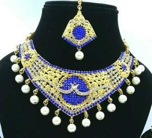 Conjunto de Collar y Aretes de Novia de Lujo en Color, con Cristales de Estrás, Estilo Vintage, para Boda, Compromiso, Fiesta, Regalo de Joyería para Novias - Product Image 2