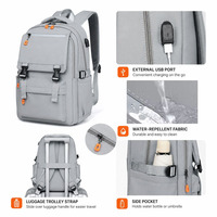 Mochila para Portátil Personalizada con Logotipo, Resistente al Agua, para Estudiantes Universitarios, Deportiva, con Forro de Poliéster Oxford, para Hombres, Viajes de Negocios