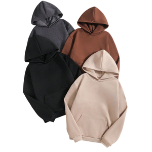 Premium hommes sweat à capuche coupe régulière à capuche 100% coton polaire pull hiver perlé Streetwear mode en gros en vrac - Product Image 6