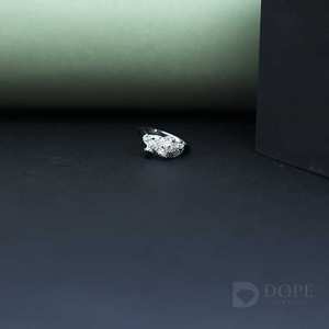 El diseño de marca presenta una colección de anillos de diamantes unisex única y elegante elaborada en plata de ley S925 perfecta - Product Image 6