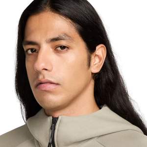 Chaqueta Deportiva con Capucha y Cremallera Completa para Hombre, de Forro Polar Técnico, Color Caqui, Ligera, Cálida, para Entrenamiento Atlético, Ropa Deportiva Premium - Product Image 4