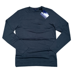 T-shirts à manches longues pour hommes 100% coton de haute qualité Style formel avec conception solide de broderie de Logo personnalisé pour l'hiver et l'été - Product Image 5