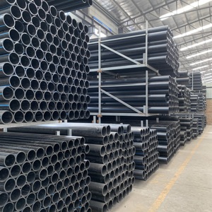 Grote Diameter Pe100 <span class=keywords><strong>Hdpe</strong></span> Hogedruk Waterleiding 630Mm Zwart Blauw Streep Voor Ondergrondse Gemeentelijke Projecten 100% Maagd - Product Image 3