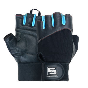 Guantes de Gimnasio Antideslizantes de Medio Dedo con Logotipo Personalizado, Soporte para Muñeca, Ventilados, Unisex, de Cuero, para Entrenamiento de Levantamiento de Pesas - Product Image 2