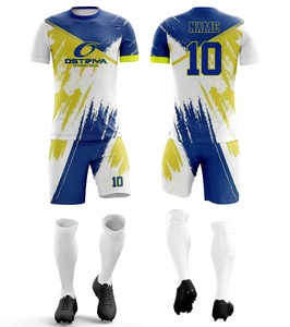 Heat Transfer Printing Breathable Quick Dry Short Sleeve Soccer Wear Sets Made Spandex/Polyester Custom Made Sports Uniform - Product Image 5
