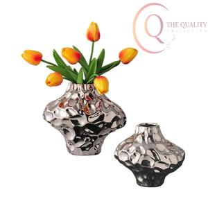 Jarrón de Metal Contemporáneo para Hogares Modernos, una Solución Decorativa Elegante para Mesas, Estantes y Esquinas - Product Image 6