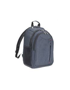 Mochila de cuero de estilo empresarial PLM unisex, con cremallera, impermeable, forro USB para la escuela de tela, viaje, portátil, almacenamiento - Product Image 1