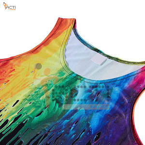 Tissu respirant Sublimation débardeur Gym exercice débardeur vente directe d'usine débardeur de haute qualité - Product Image 3