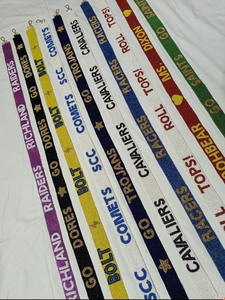 Adjustable Embroidery Seed Beaded <b>Star</b> Purse Straps Custom Length <b>Belts</b> - Product Image 5