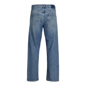 Pantalons de marque américaine pour hommes sur mesure, style rétro ample, coupe slim, denim large et long, lavé, jeans personnalisés de haute qualité, pantalons vintage - Product Image 2