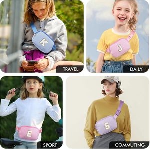 Linda <span class=keywords><strong>Riñonera</strong></span> de Nylon con Logotipo Personalizado, Bolsa de Cintura a Rayas para Niñas, para la Escuela Diaria, Venta al por Mayor - Product Image 5