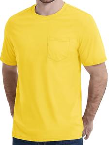 Cotton Crew Neck <b>Shirt</b> Men's Casual T-<b>shirt</b> with Chest Pocket <b>Moisture</b> <b>Wicking</b> Short Sleeve <b>Shirt</b> Soft Daily Top - Product Image 4