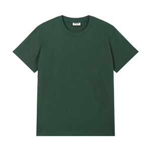 Solid Color Crew Neck Short Sleeve <b>T</b> <b>Shirt</b> Loose Fit Woven Tee Casual Unisex Streetwear - Product Image 1