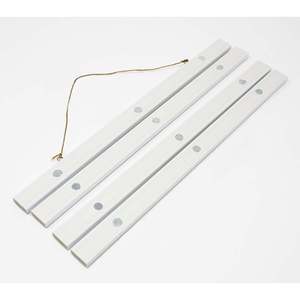 White Plastic Magnetic <b>Poster</b> Strips 30.5 cm Pair - Product Image 4