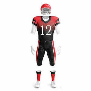 Hot Sale Customized American Football Uniform High Quality <b>Material</b> Comfortable Sports Training Football Wear With Custom Colors - Product Image 2