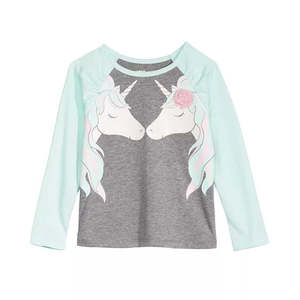 T-shirt casual per bambina Epic Threads con stampa Sweet Unicorn Friends su jersey di cotone e poliestere, taglia 2T - Product Image 1