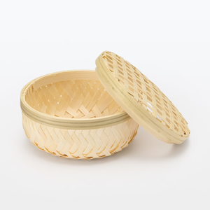 Handmade Eco-Friendly Bamboo <b>Basket</b> with Lid-Kitchen Storage Multifunction Design <b>Large</b> Capacity - Product Image 3