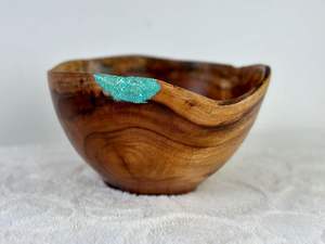 Cuenco de resina de madera hecho a mano, centro de mesa rústico moderno único, para el hogar Decoración elegante y la cocina, arte llamativo - Product Image 5