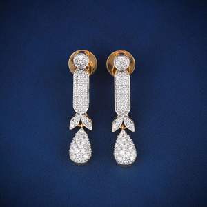 ต่างหูเพชรห้อยขนาดใหญ่สำหรับผู้หญิงเครื่องประดับฮิปฮอป - Product Image 3