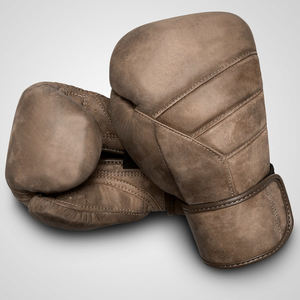Guantes de Boxeo Profesionales de Piel Auténtica para Entrenamiento y Competición de MMA, Muay Thai y Kick Boxing, con Cierre de Velcro, Bigwood Sports - Product Image 6