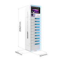 Y2 Power BEE Pro – Casier de recharge intelligent à 10 baies, à poser au sol, pour téléphones, tablettes, ordinateurs portables, bibliothèques et écoles supérieures