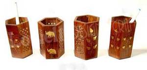 Premium Wooden <b>Phone</b> <b>Holder</b> with Business Card Slot, Ideal for <b>Desk</b> Storage, Office Use and Gift Items - Product Image 4