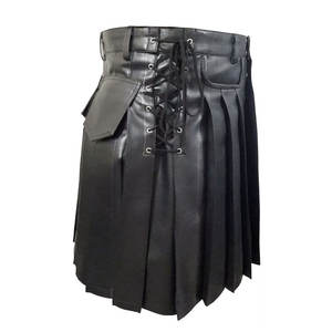 Kilts écossais en cuir pour femmes design personnalisé en gros Kilt en cuir pour dames avec logo personnalisé en bas quantité minimale de commande - Product Image 2