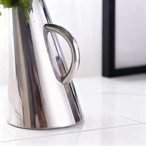 Vase en métal avec poignée, style pichet, porte-fleurs pour salon, maison, hôtel, bureau, décoration de table, accents floraux modernes pour l'intérieur - Product Image 6
