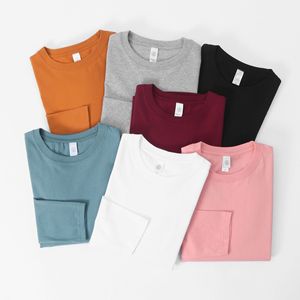 2025 Meilleure vente pas cher couleur unie 210gsm coton T-shirt à manches longues unisexe hommes logo personnalisé lâche blanc à manches longues T-shirt - Product Image 3