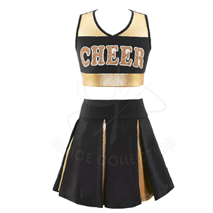 Uniformes de pom-pom girl de compétition pour ensembles de pom-pom girl de couleur personnalisée fabriqués au Pakistan - Product Image 2