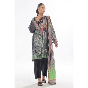Traje de mujer de 3 piezas sin coser, estampado en negro, conjunto de traje de mujer - Product Image 6